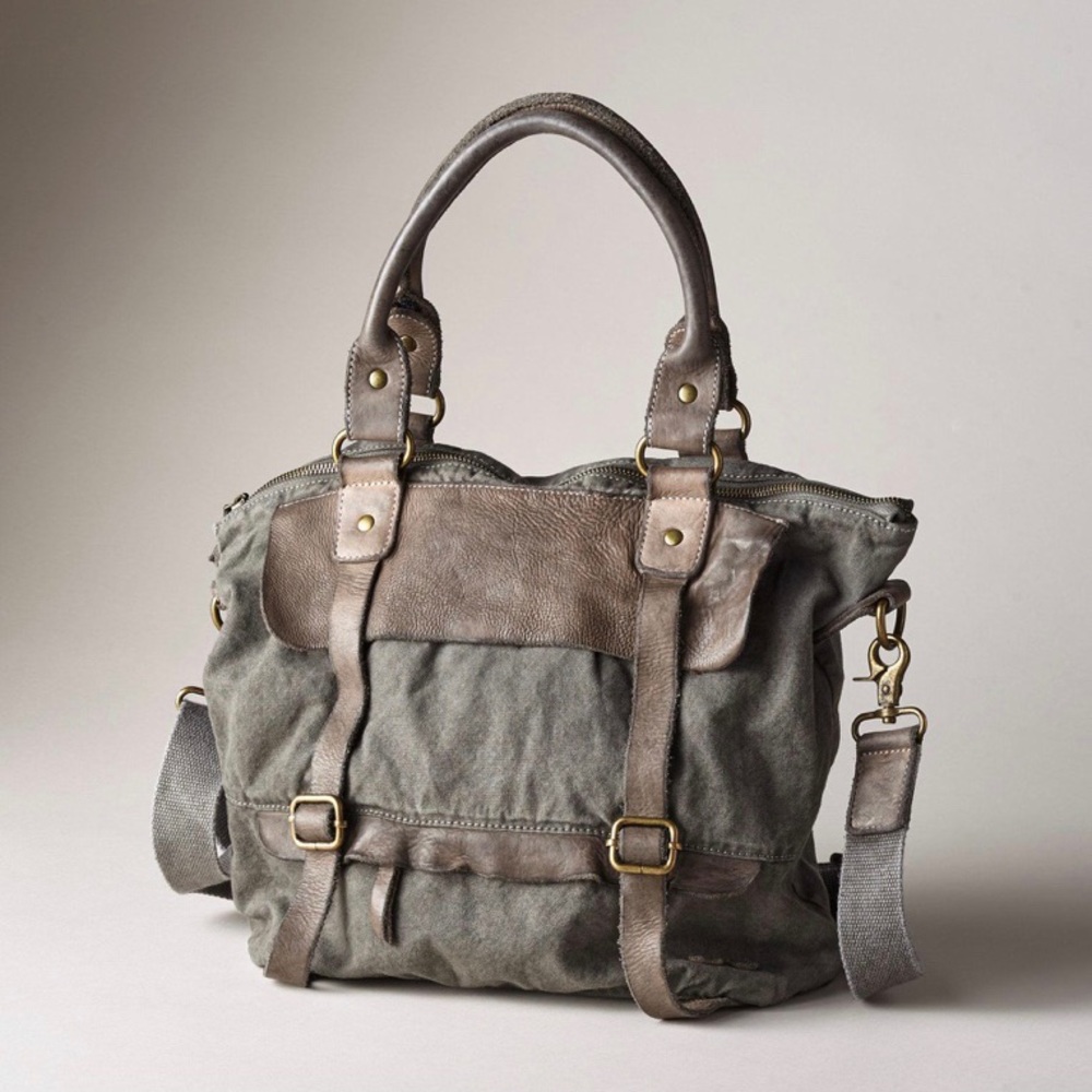 Bed Stu Cascade Canvas & Leather Bag